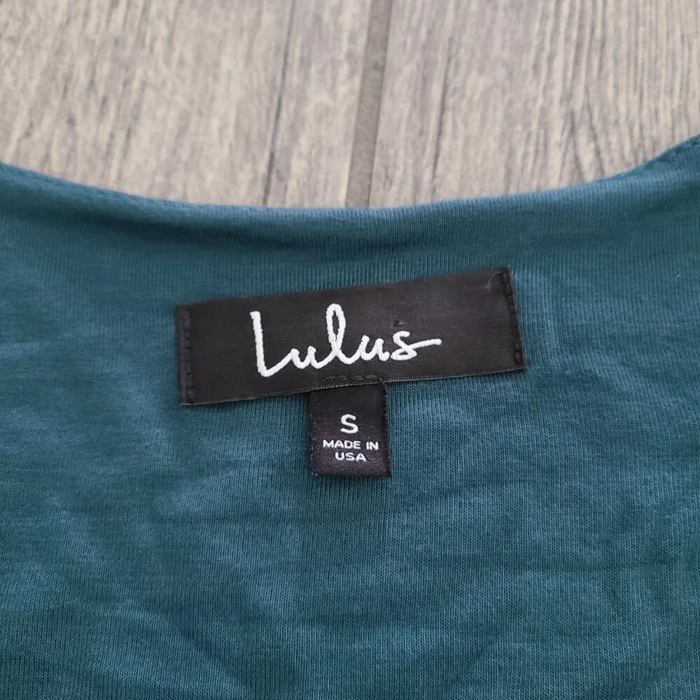 Lulus Maxi Dress Green Long Sleeve Women's Size Small NWT - Picture 12 of 13